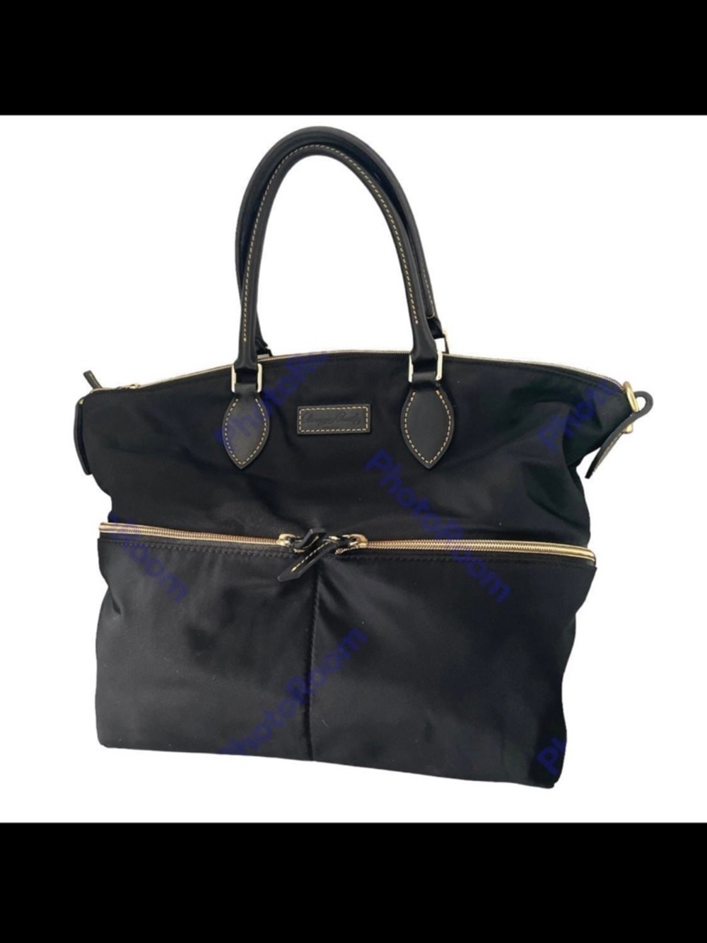 Dooney & Bourke Black Tote with Front Zip Pocket
